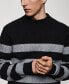 ფოტო #4 პროდუქტის Men's Striped Perkins Collar Sweater