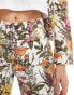 Фото #3 товара Wrangler cowboy 5inch floral print denim shorts in multi co-ord