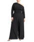 ფოტო #1 პროდუქტის Plus Size Wide Leg Pant