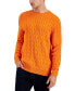 Фото #1 товара Men's Cable-Knit Cotton Sweater, Created for Macy's