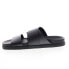 Bruno Magli Sicily MB2SICA6 Mens Black Leather Slip On Slides Sandals Shoes