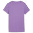 Фото #2 товара Puma Classics Shiny Logo Crew Neck Short Sleeve T-Shirt Womens Purple Casual Top