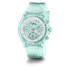 Фото #5 товара GUESS Ladies Sport Clear Multifunction Transparent Turquoise Dial Polycarbona...
