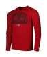Men's Red Tampa Bay Buccaneers Combine Authentic Home Stadium Long Sleeve T-shirt