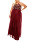 ფოტო #1 პროდუქტის Trendy Plus Size Beaded-Bodice Gown
