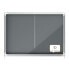 NOBO Premium Plus 8xA4 Sheets Interior Display Case Felt Surface With Sliding Door