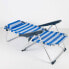 AKTIVE Beach And Lounge Chair 2 In 1 Folding Stripes With Cushion