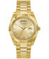 Фото #1 товара Часы GUESS Gold Tone Stainless Steel Watch 42mm