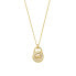 Premium Gold Plated Glitter Pendant Necklace MKC1562AH710 (Chain, Pendant)