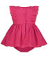 ფოტო #4 პროდუქტის Baby Girls Lace Trim Fit-and-Flare Sundress