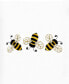 Фото #3 товара Textiles Bee Dance Embroidered Luxury 100% Turkish Cotton Hand Towels, Set of 2, 30" x 16"