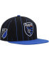 Men's Black San Jose Earthquakes Team Pin Snapback Hat