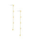 ფოტო #2 პროდუქტის Linear Baguette Earrings in 18K Gold Plating
