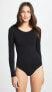 Фото #2 товара Yummie 297486Women's Long Sleeve Seamless Shaping Thong Bodysuit, Medium/Large