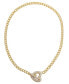 Фото #3 товара by Adina Eden pave Heart Toggle Cuban Link Necklace