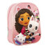 3D School Bag Gabby's Dollhouse Pink 25 x 31 x 10 cm