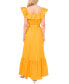 ფოტო #2 პროდუქტის Women's Ruffle Square-Neck High-Low Midi Dress