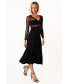 ფოტო #3 პროდუქტის Women's Addams Longsleeve Midi Dress