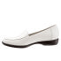 Фото #4 товара Trotters Jenn T9521-100 Womens White Narrow Leather Loafer Flats Shoes