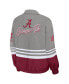 Women's Gray Distressed Alabama Crimson Tide Vintage-Like Throwback Windbreaker Full-Zip Jacket