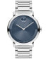 ფოტო #1 პროდუქტის Men's Bold Evolution 2.0 Swiss Quartz Silver-Tone Stainless Steel Watch 40mm