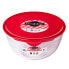 Фото #2 товара Круглая коробочка для завтраков с крышкой Ô Cuisine Prep&store Ocu Красный 1 L 17 x 17 x 9 cm Cтекло (3 штук)