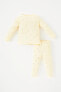 Фото #1 товара Пижама Комплект для девочек с длинными рукавами, украшенный принтом "Зайка" Defacto