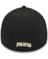 Men's Black Pittsburgh Pirates Logo 39THIRTY Flex Hat