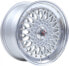 Фото #3 товара Литый колесный диск R-Style Wheels RS01 серебро с полированными бортами 7x15 ET20 - LK4/100 ML73.1