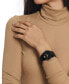 ფოტო #5 პროდუქტის Unisex Swiss Museum Classic Black PVD Stainless Steel Bracelet Watch 40mm