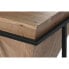 Вспомогательный столик Home ESPRIT Коричневый Чёрный Металл древесина акации 41 x 41 x 67 cm