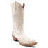 Фото #2 товара Ferrini Starlight Glitter Snip Toe Cowboy Womens Off White Casual Boots 8156119