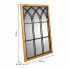 Wall mirror Alexandra House Living Black Metal Fir wood 2 x 90 x 60 cm