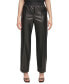 Фото #2 товара Women's Logo-Waist Faux Leather Pull-On Pants