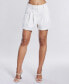 Фото #1 товара Women's Pleated High Rise Shorts