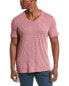Фото #1 товара Atm Anthony Thomas Melillo Slub V-Neck T-Shirt Men's Pink L