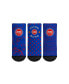 ფოტო #1 პროდუქტის Toddler Boys and Girls Rock Em Socks Detroit Pistons #1 Fan 3-Pack Crew Socks Set