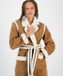 ფოტო #2 პროდუქტის Women's Notch-Lapel Tie-Waist Classic Robe