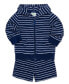 ფოტო #4 პროდუქტის Baby Boys Stripe Terry Cover Up Jacket and Shorts, 2 Piece Set