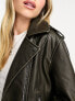 Фото #3 товара New Look faux leather biker jacket in black