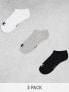 Фото #1 товара Champion trainer socks in grey white black 3 pack