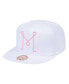 Фото #1 товара Men's White Inter Miami CF Logo Snapback Hat