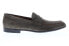 Фото #1 товара Bruno Magli Silas BM600231 Mens Gray Suede Slip On Penny Loafers Shoes