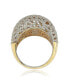 Фото #2 товара Suzy Levian Sterling Silver Cubic Zirconia Pave Interlace Ring