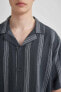 Фото #6 товара Рубашка мужская Defacto Relax Fit полосатая модель B6563ax24sm