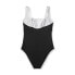 Фото #5 товара Women's Contrast Binding Medium Coverage One Piece Swimsuit - Kona Sol Black XS