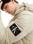 Calvin Klein Jeans essentials non down logo jacket in taupe