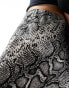 New Look satin midi skirt in snake print 34 - фото #4