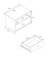 Фото #4 товара Floating Nightstand with Open Shelf