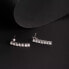 Minimalist earrings with clear zircons Scintille SAQF27